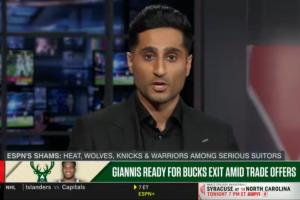 不如Woj！美网友狂喷Shams：字母哥流言0-8！11篇链接就1个交易！