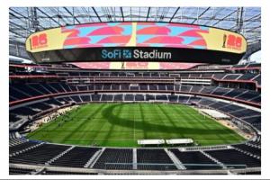 TA：美国NFL体育场为世界杯进行改造，换成天然草皮+拓宽球场