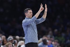 雷霆主帅：我们今天打得很拼&团结一致 比赛结果取决于几个关键球